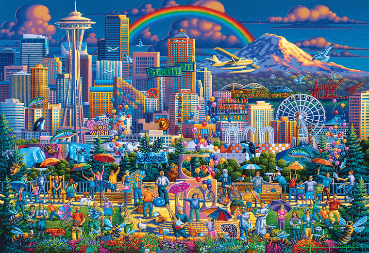 Eric Dowdle: I Love Seattle 2000 Piece Puzzle