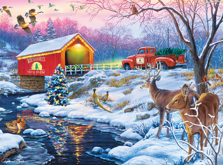 Darrell Bush: Christmas in the Country 1000 Piece Puzzle