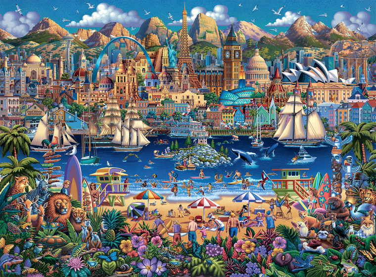 Eric Dowdle: World Pieces 1000 Piece Puzzle