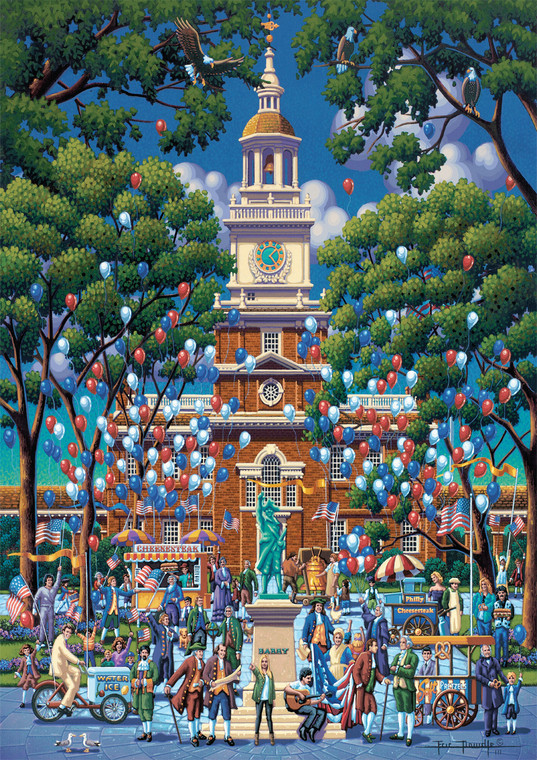 Eric Dowdle Independence Hall 500 Piece Puzzle
