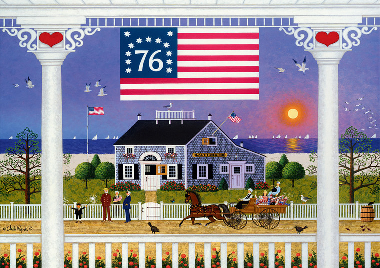 Charles Wysocki: AMERICANA: Nantucket 4th of July 500 Piece Puzzle